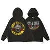 Guns N' Roses We'Re Back Retro Street Style Hoodie For Women O-Neck Pocket Pullover Fleece Hoody Breathable Pullover Woman Hoody 4