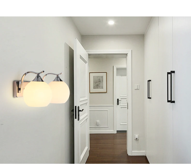 Description Picture 2 of itemModern Glass Home Stairs Loft Wall Light Room Lights Decor  Wall Lamps for Bedroom  Living Room Decoration LED  Lights