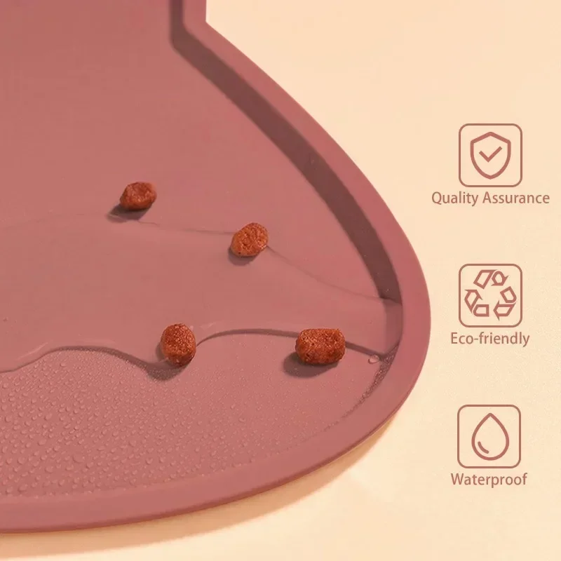 Non-Slip Pet Silicone Bowl Pad Food Mat Leak-Proof Feeding Mats Cushion for Cats Dogs Pet Cat Feeder Dog Bowl Accessories