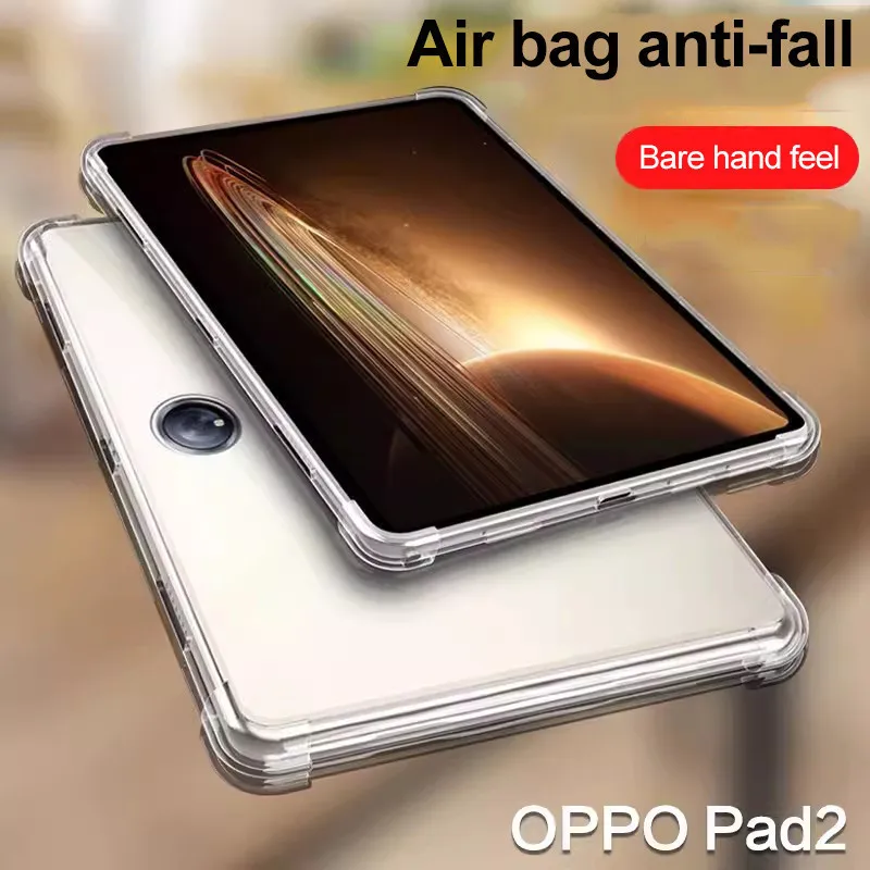 

TPU Soft Case For OPPO Pad Neo 11.4 inch 2024 Pad Air 2 Air 10.36 Pad 11inch Pad2 11.61 Clear Silicone Protective Tablet Cover