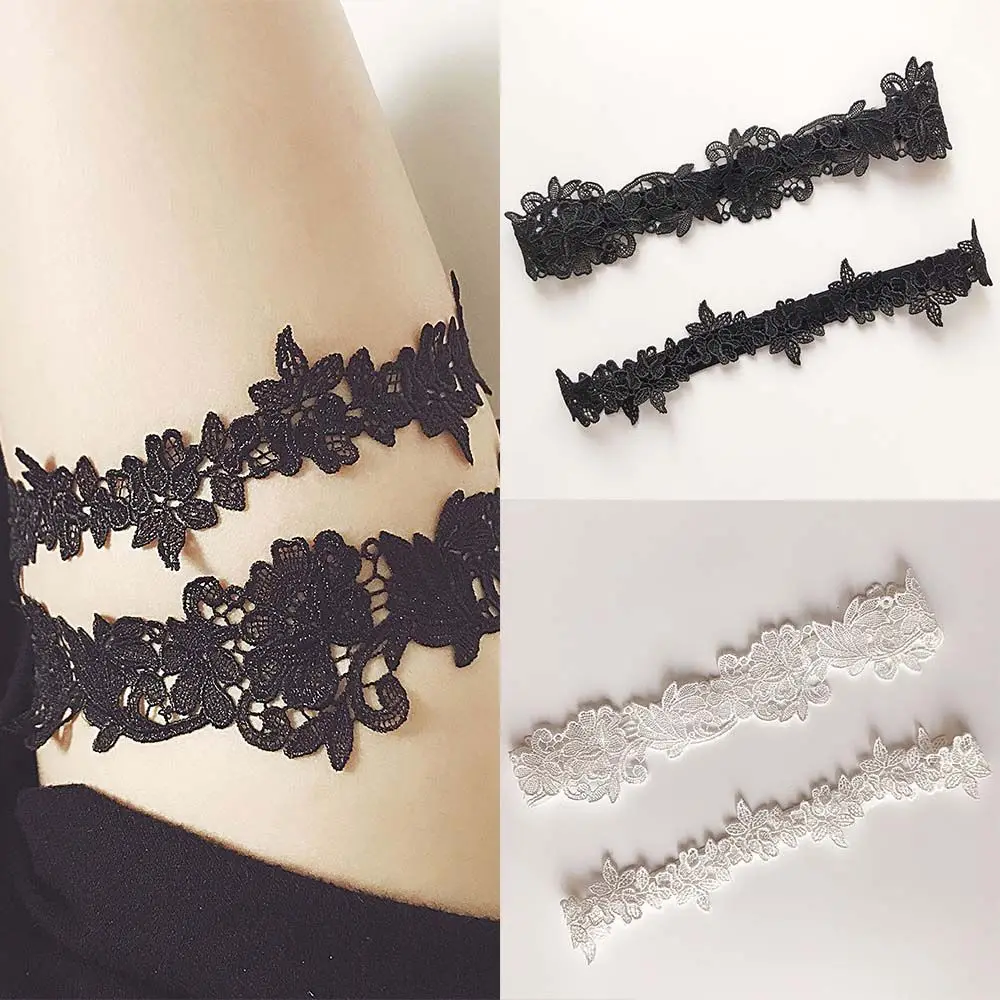 

Women Elastic Flower Band Leg Garters Lace Garters