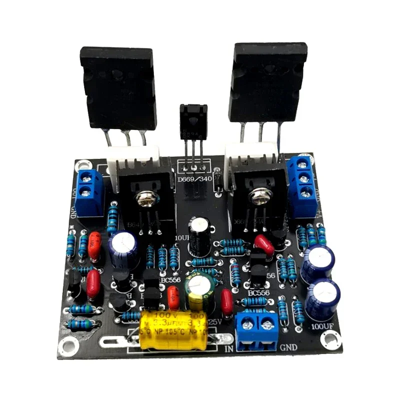 오리지널 도시바 모노 100W 도시바 튜브, 2SC5200 + 2SA1943 DC 20-50V 하이파이 전력 증폭기 보드