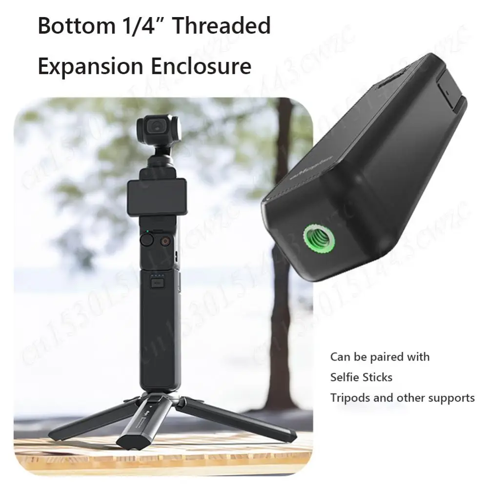 Charger Mobile Power Bank for DJI Osmo Pocket 3 4500mAh Battery Handle 1/4 Thread Camera Extension Rod Handle Grip Charger