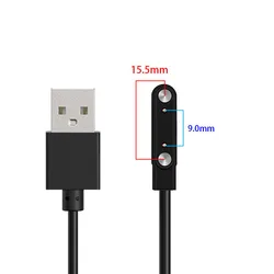 Universal Smartwatch Charging Cable and Dock Adapter (9mm-15.5mm)