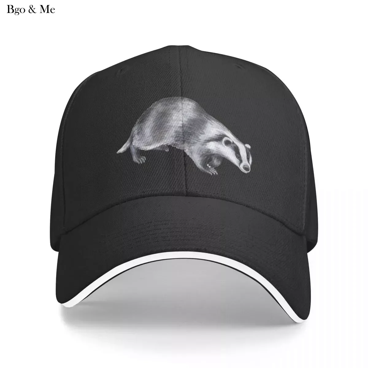 

2023 New Badger Animal Watercolor Hand Drawn Baseball Cap Brand Man Caps Fashion Vintage Luxury Woman Hat Men'S