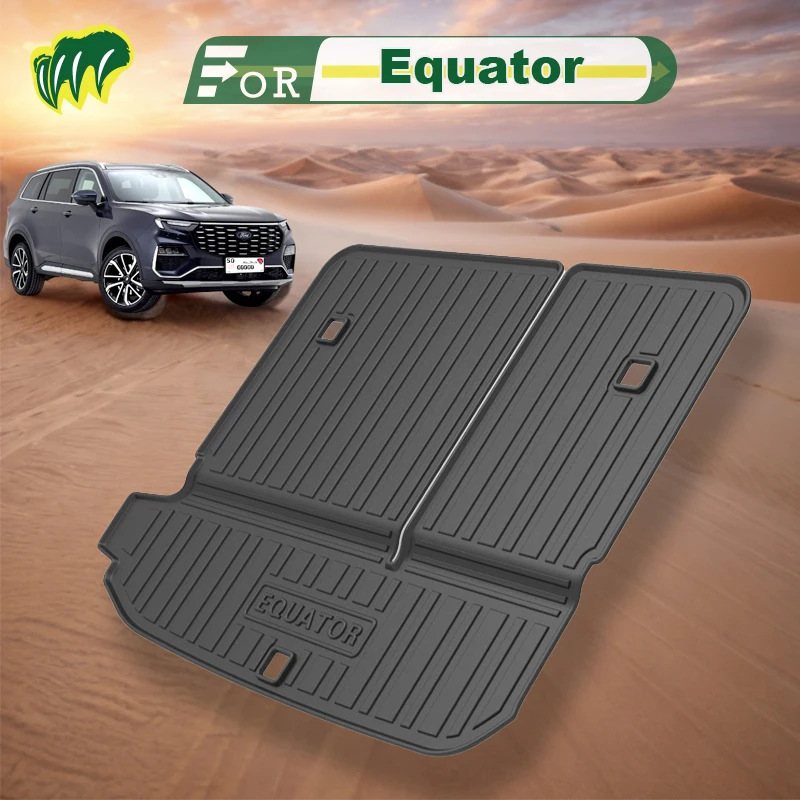 

For Ford Equator 2022 2021-2023 Custom Fit Car Trunk Mat All Season Black Cargo Mat 3D Shaped Laser Measured Trunk Liners