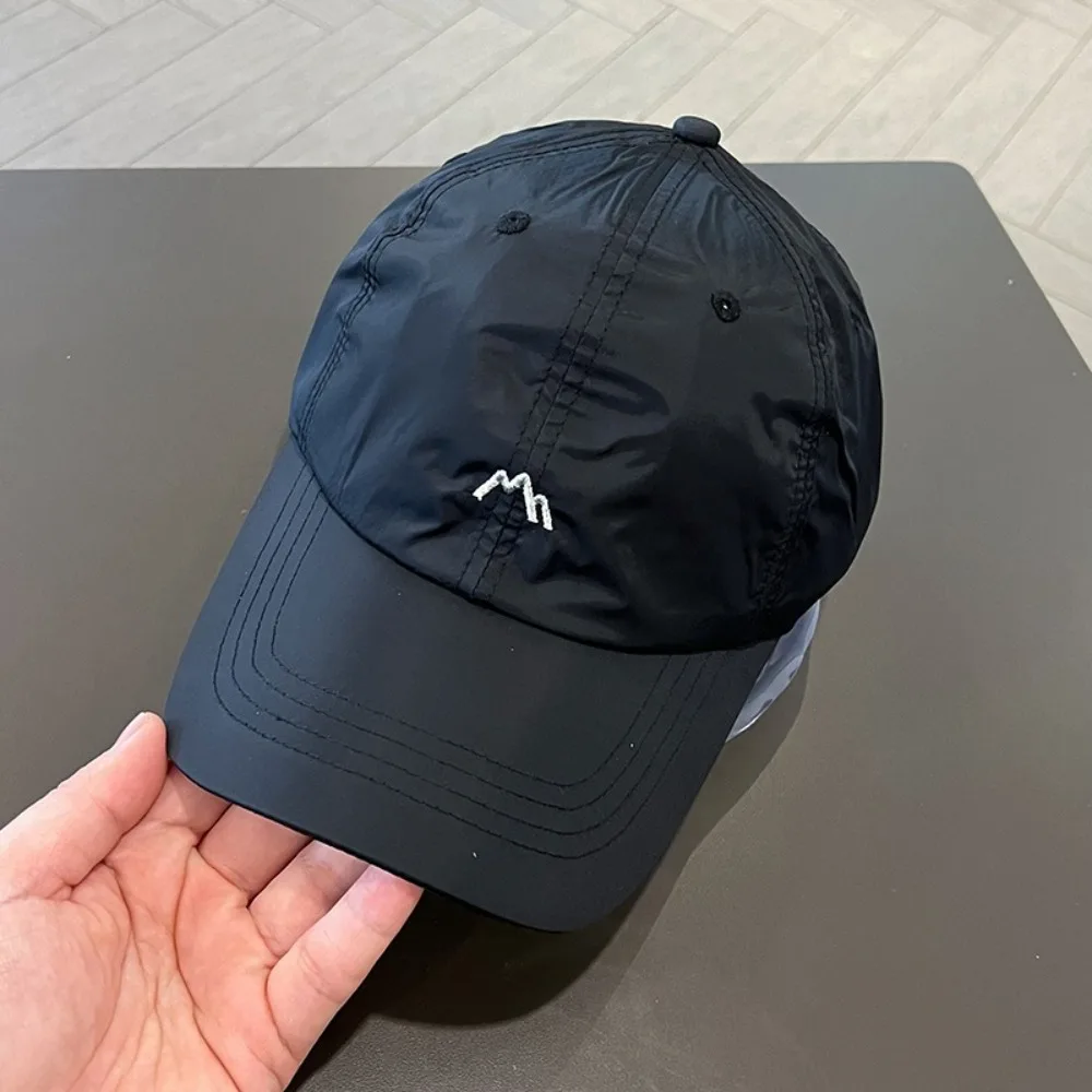 Modische, schnell trocknende Sommer-Baseballkappe, UV-Schutz, atmungsaktive Sonnenhüte, verstellbare große Trucker-Kappe für Männer und Frauen – Detail 7