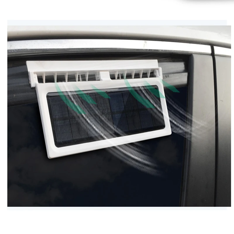 Solar Powered Car Cooling Fan Window Radiator Fan Air Vent Exhaust Cooling Radiator Ventilation System 3 Cooler Auto electric fan car fan air conditioning fan