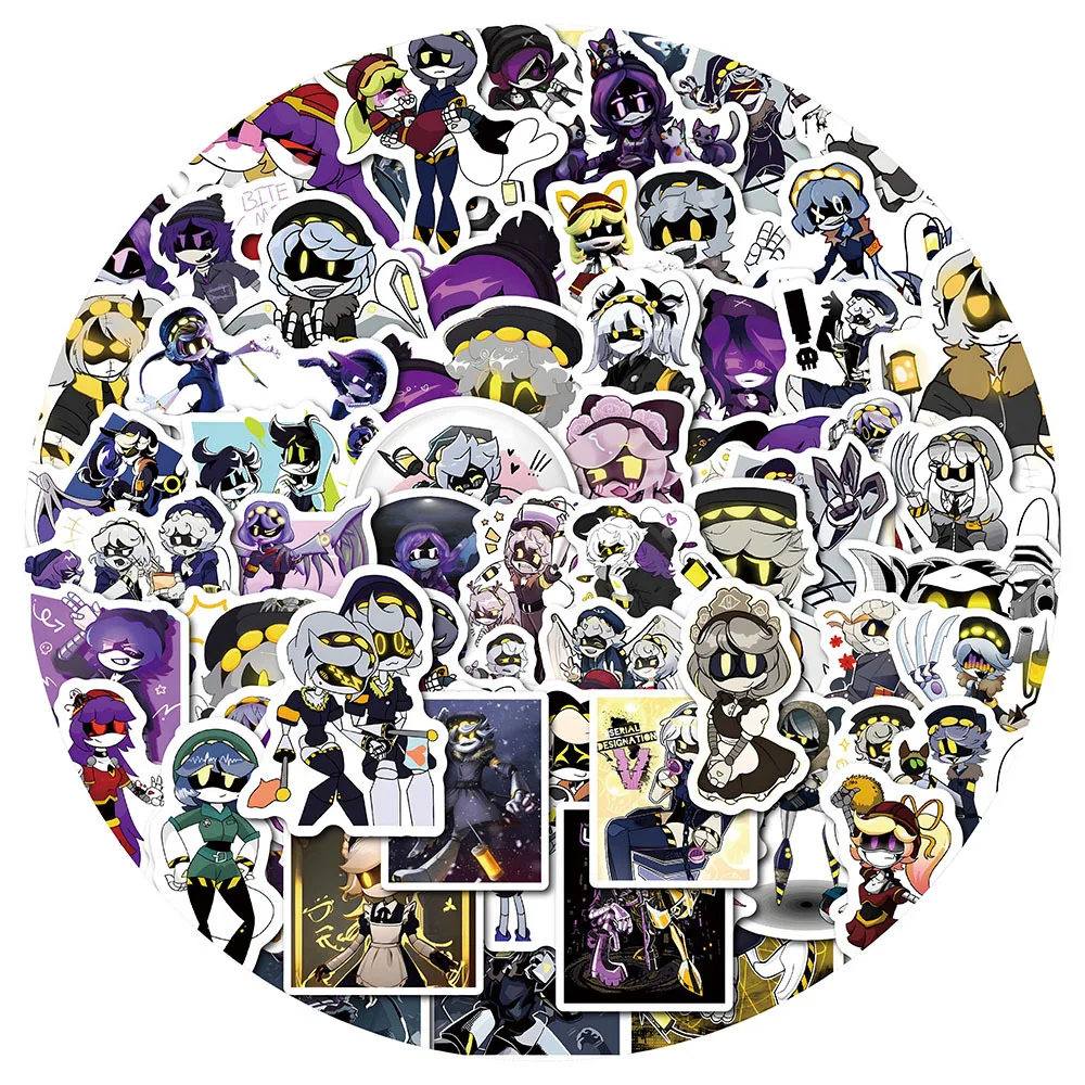 

10/60pcs Killer Murder Drone Game Stickers Cute Cartoon Anime Killers Robot DIY Toys Laptop Suitcase Motorcycle Graffiti Decals