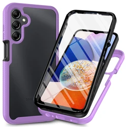 Premium 360° Shockproof Hybrid Phone Case with Screen Protector - Galaxy A26 5G (Purple)