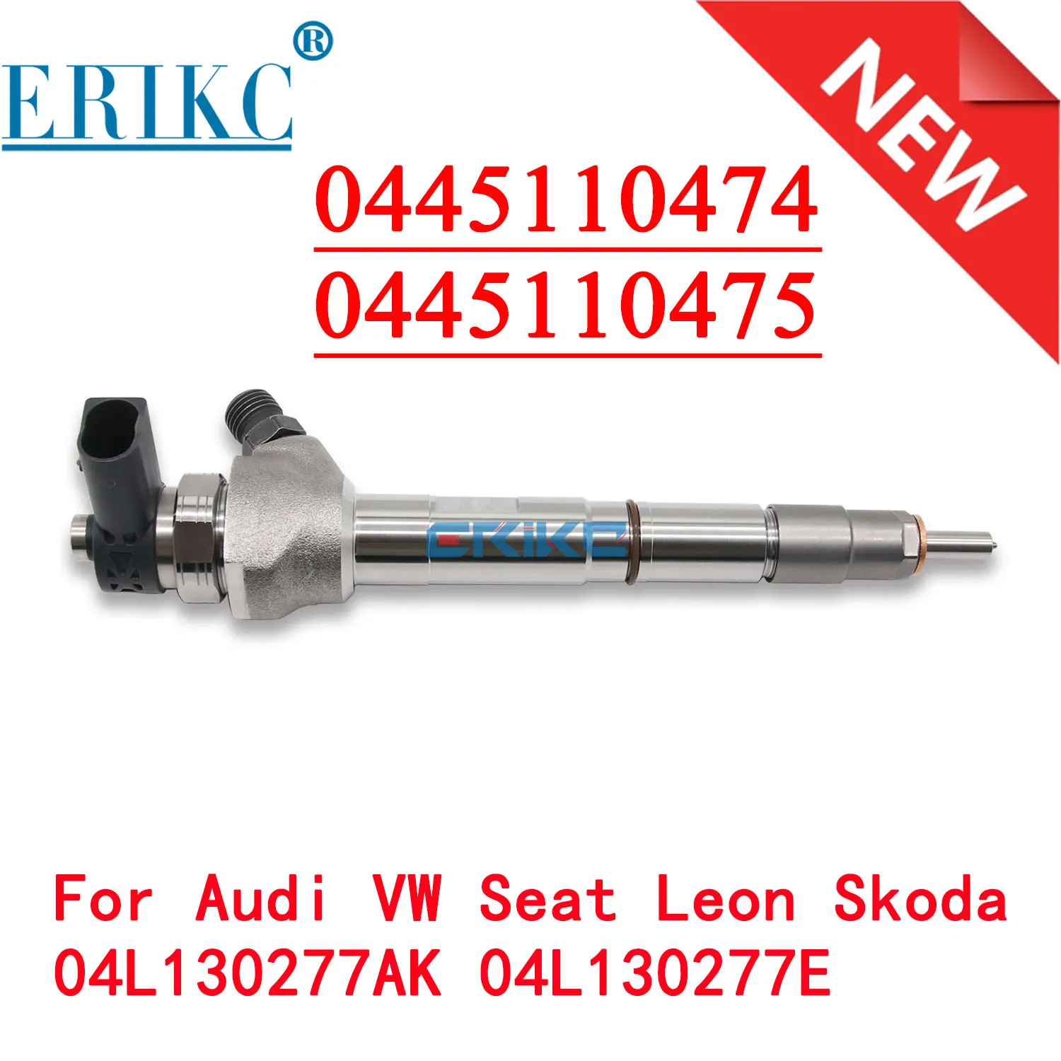 

0445110474 0445110475 Fuel Common Rail Injector 04L130277AK 04L130 277E for Audi VW Seat Leon Skoda 04L 130277AK 04L 130 277E