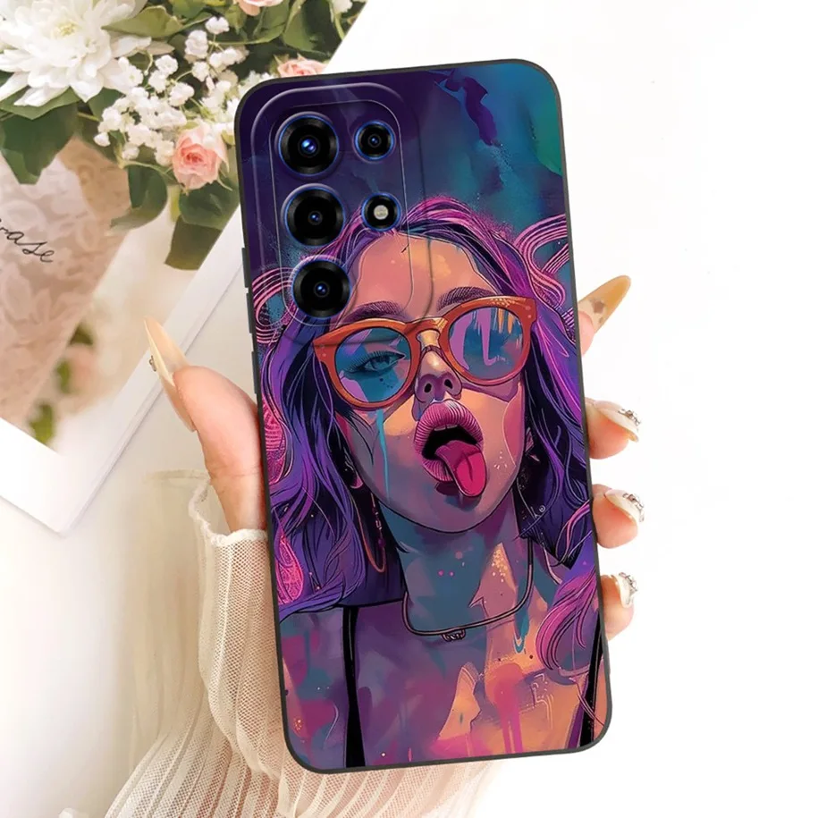 Floral Fashion Soft Silicone Bumper Phone Case in Pink