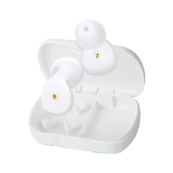 Premium Silicone Noise - Reducing Earplugs for Swimming, Sleep, and Soundproofing (Transparent white)