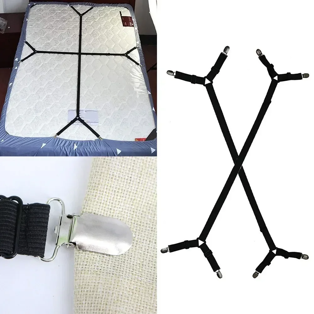 Bed Sheet Clips Elastic Bed Sheet Clips Sheet Fasteners for Slip-Resistant Bedding Sofa Covers and Blankets Household Tools