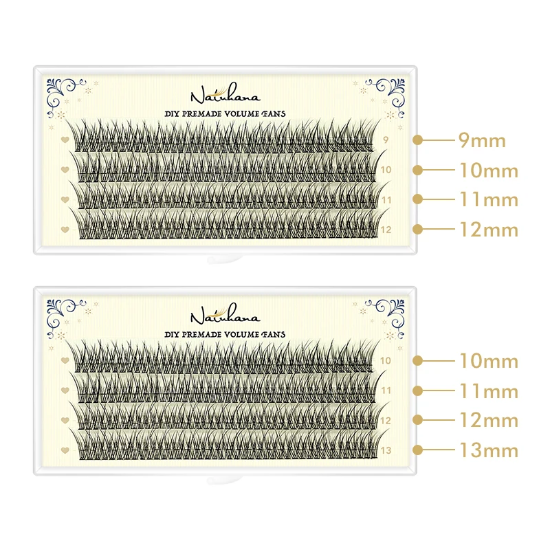 Lashes A/M Fish Tail shaped eyelashes Extension 10D/12D Premade Volume False 3D Mink Individual dovetail makeup
