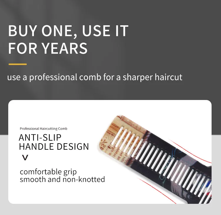 Description Picture 6 of itemhair cutting flat top comb hairdressing barbers salon hairbrush haircut comb set barber hairdresser accessories dropshipping