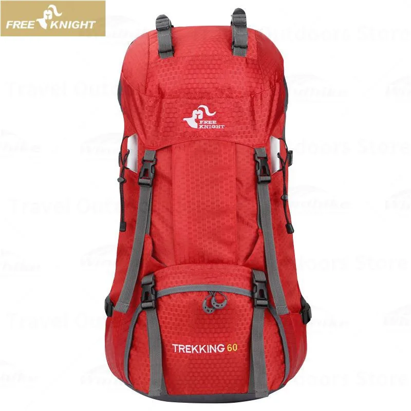 100L camping senderismo militar táctico mochila escalada al aire libre  bolsas de deporte para acampar, mochilero, Rojo -, Mochila de senderismo  100l