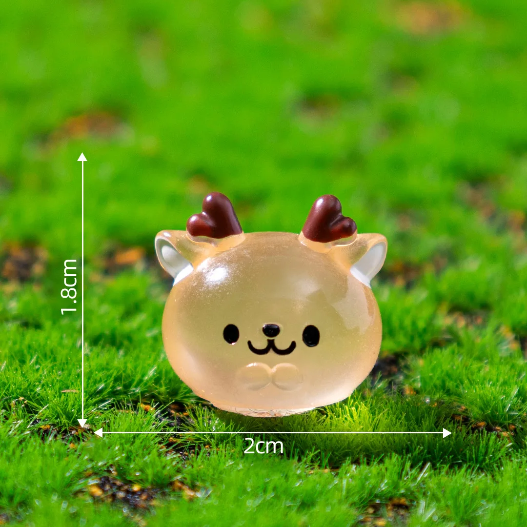 Luminous Mini Resin Animal Figurines 5