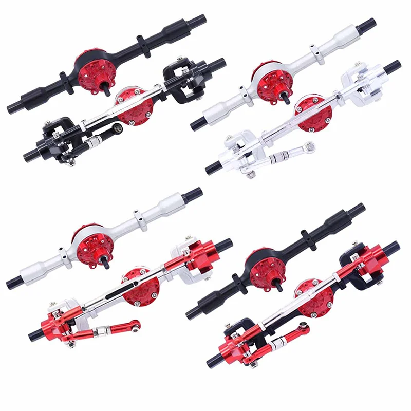 

Metal Upgrade Front And Rear Axle Assembly，For WPL 1/16 C14 C24 B14 B24 B16 B36 JJRC Henglong Feiyu RC Car Parts