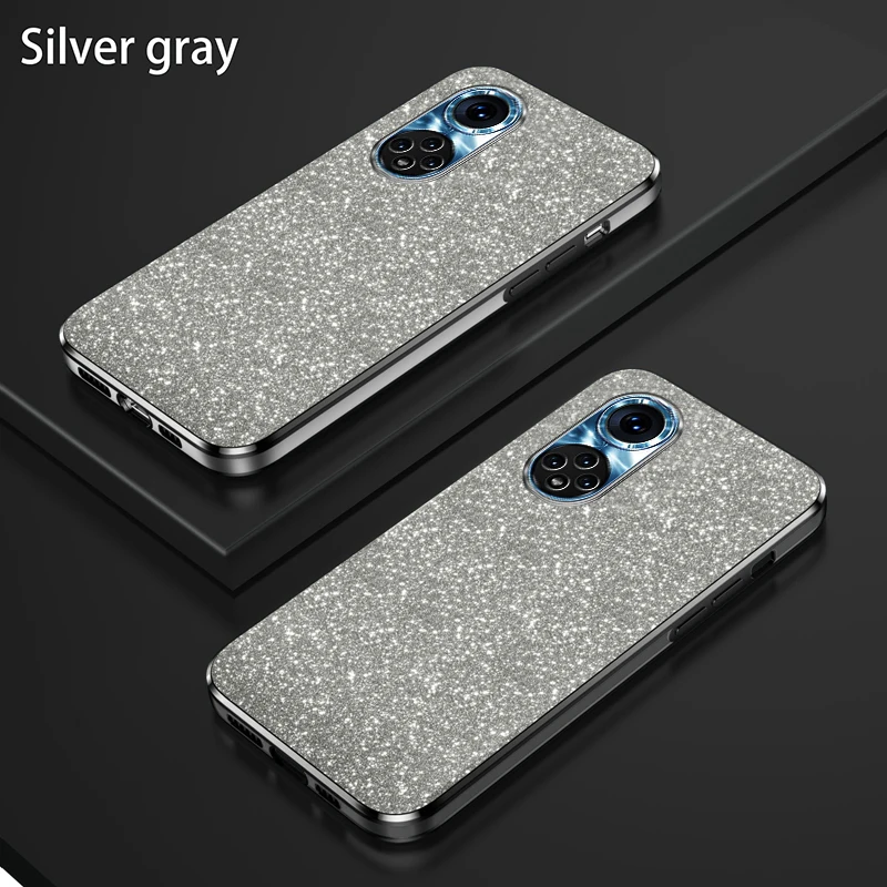 Luxury Electroplated Glitter Transparent Star Phone Case with Soft TPU Bumper