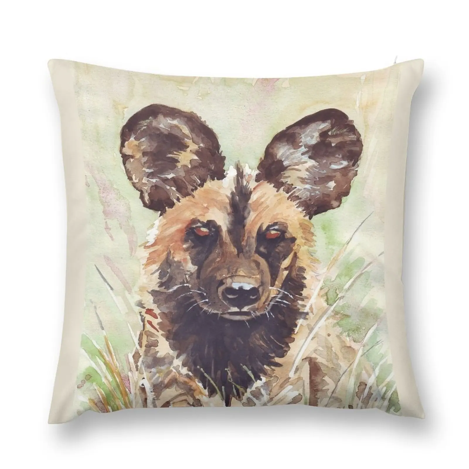 

African Wild Dog Throw Pillow Plaid Sofa pillowcases for sofa cushions Cushions For Sofa Cushions