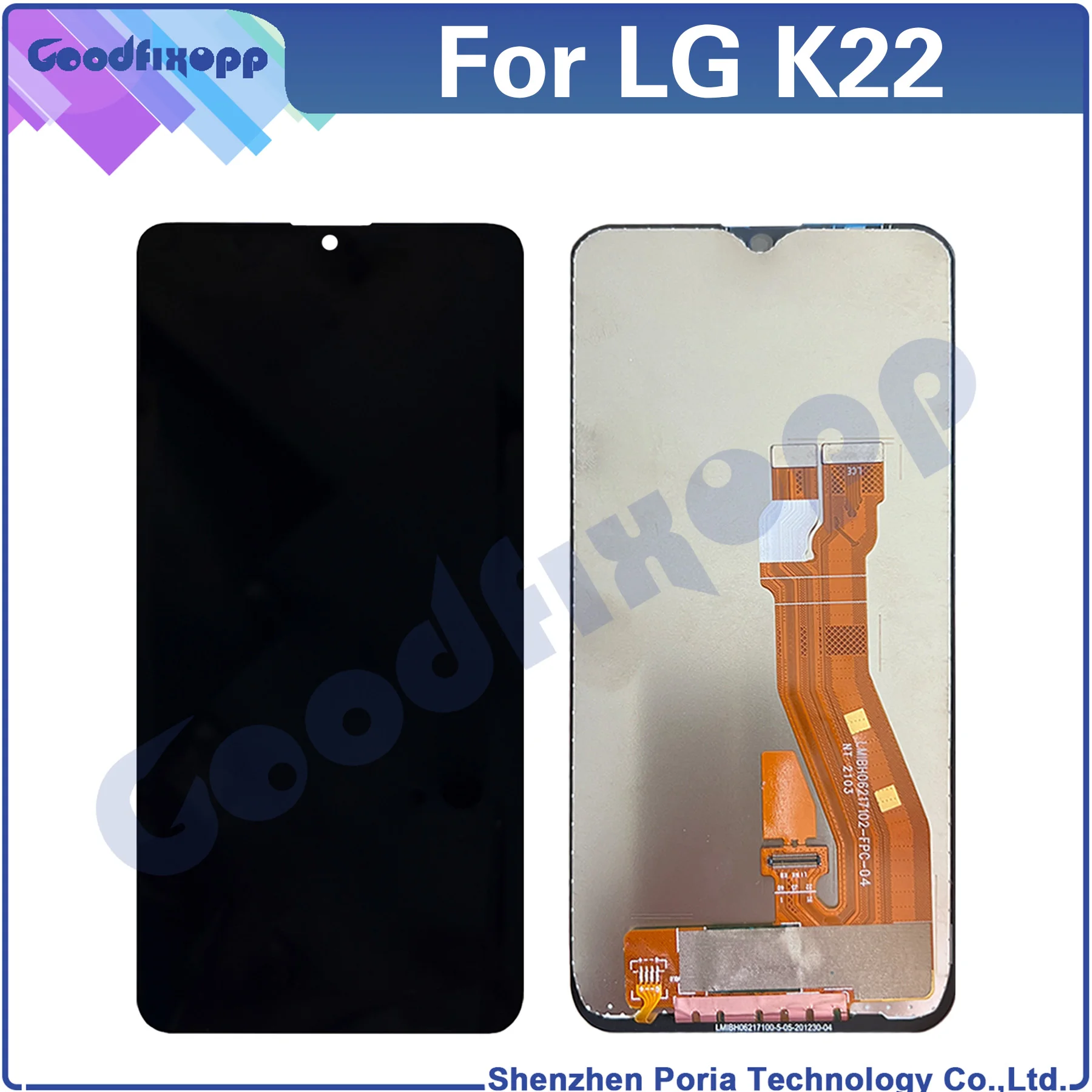 Per Lg K22 Lmk200Z Lmk200E Lmk200B Lm-K200 Display Lcd Touch Screen Digitizer Assembly Parti Di Riparazione Di Ricambio