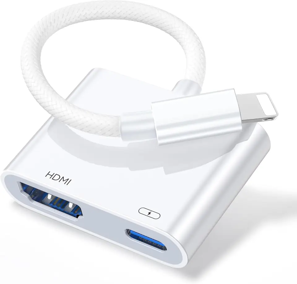 Lightning to HDMI Adapter 1080P with Charging Port