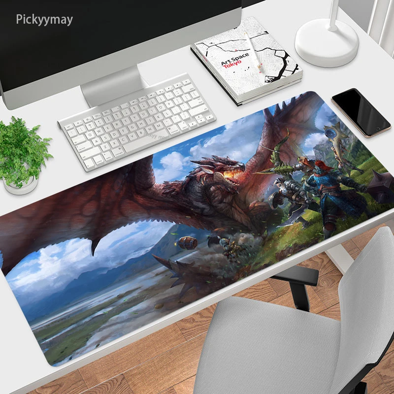 Grand Tapis de Souris Monster Hunter, taille XXL, 900x400