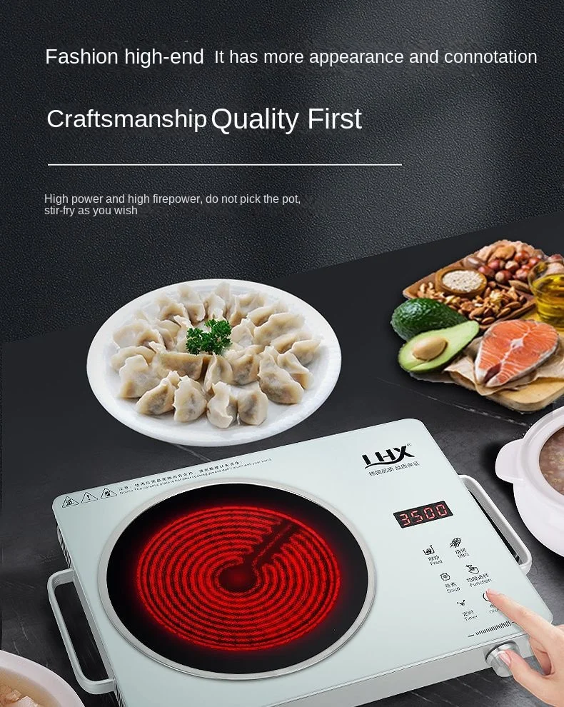 Flat-plate pot-free light wave electromagnetic oven for cooking tea around household electric ceramic stove 버너  itop 3
