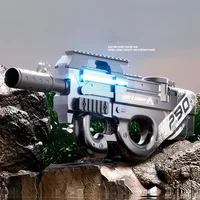 2024 New Cool Light  P90 AUG Ultra Large Capacity Electric Continuous Firing Water Gun for Children's Summer Toy Water Gun 1