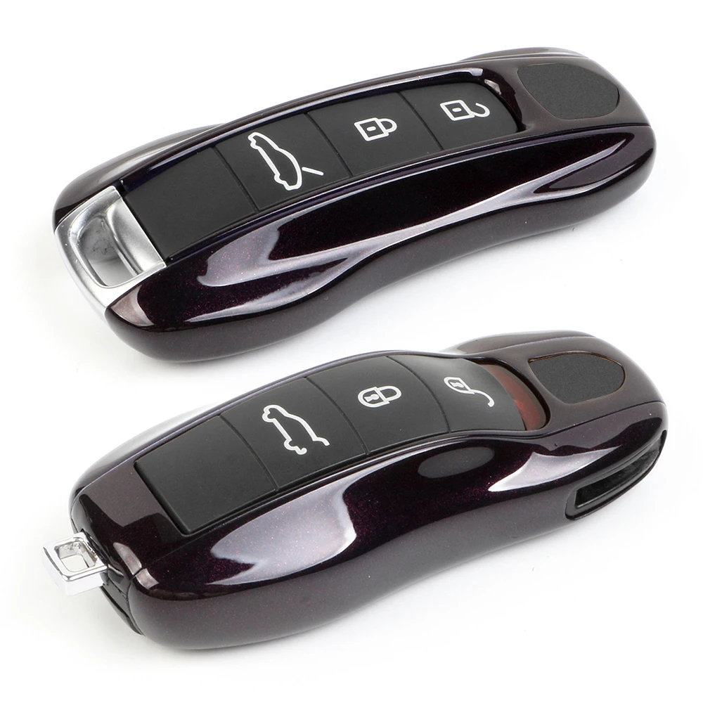 ABS Car Key Case For Porsche For Cayman Cayenne Panamera Macan Boxster 911 9ya 971 Shell Protection Remote Key Cover accessory