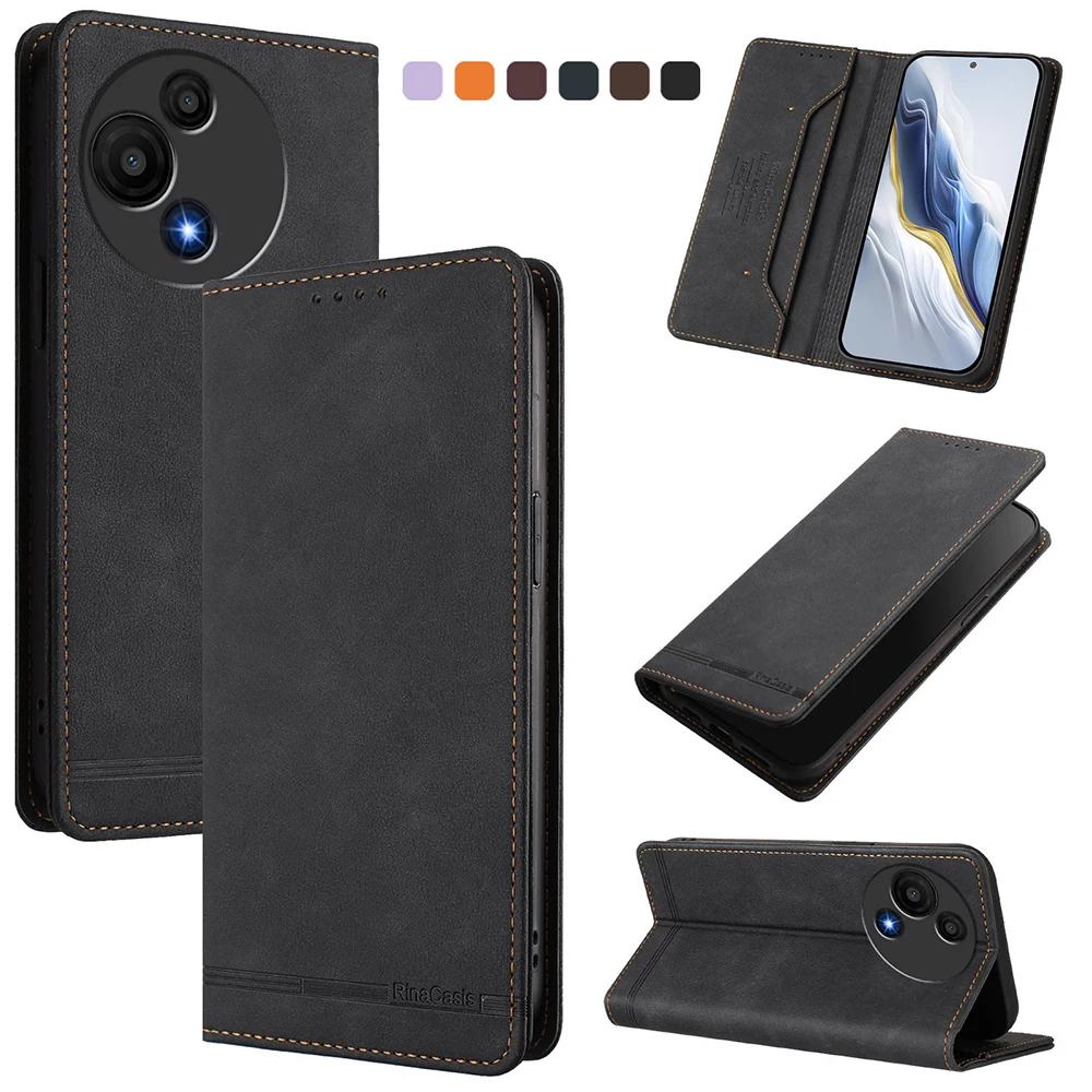 Premium Magnetic Leather Book Case with RFID Anti-Theft Protection