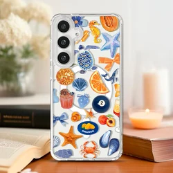 Summer Ocean Fruits Magsafe Magnetic Phone Case Cover for Galaxy S23 Ultra (A01)