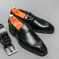 Sandales en cuir véritable pour hommes, chaussures décontractées pour bord de mer, intérieur et extérieur, utilisation pour les touristes, chaussures plates d'été, nouvelle tendance de créateur 5