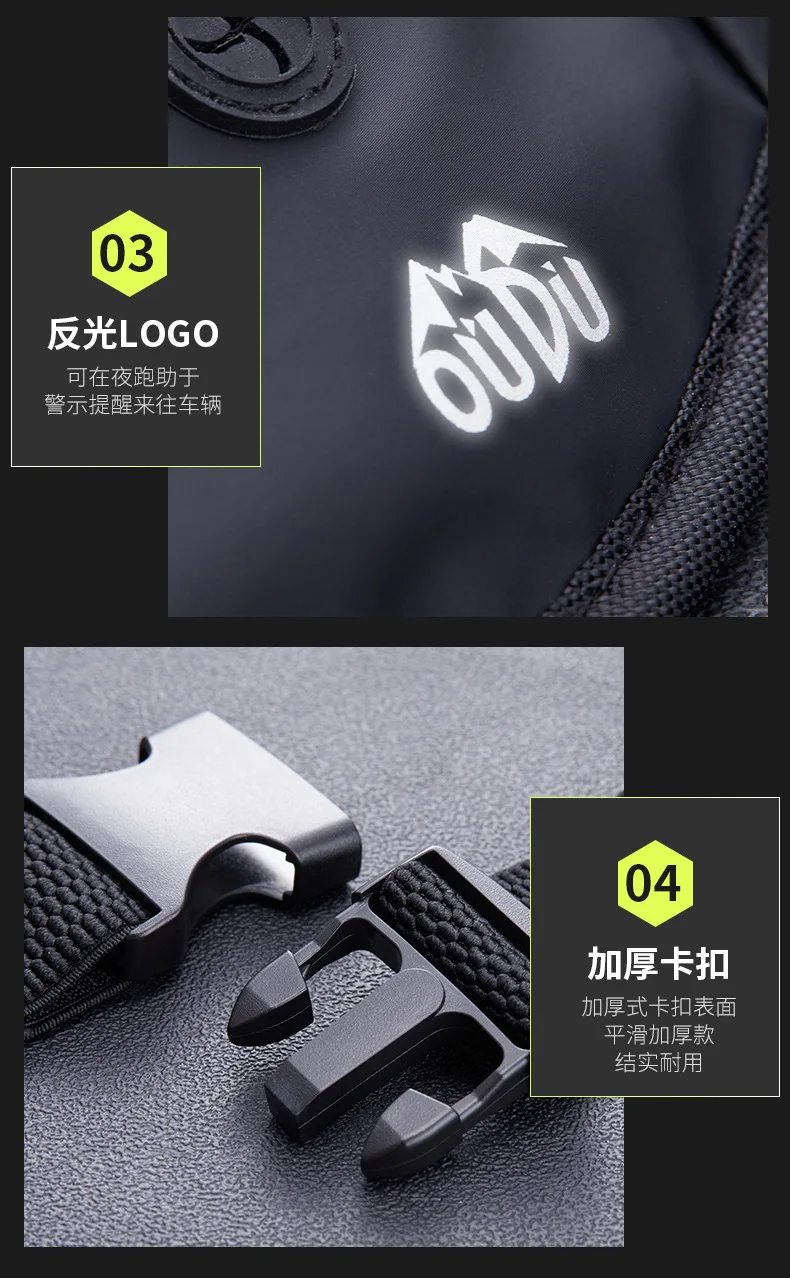 Ceinture De Running Ultra-mince Et Imperméable - Sac Banane Pour Sport, Argent, Téléphone