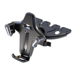 Durable One - Hand Operable CD Slot Phone Mount (Silver)