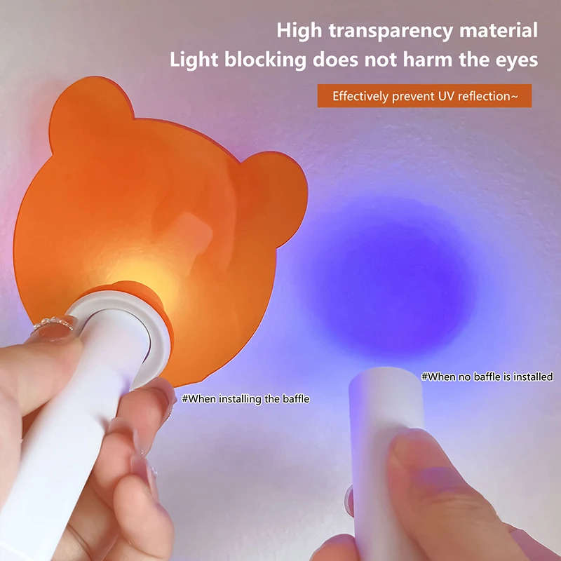 Dispositivi per saloni di bellezza per unghie, protezione anti-luce blu per lampade UV a forma retta, occhiali protettivi anti-luce blu - immagine 2