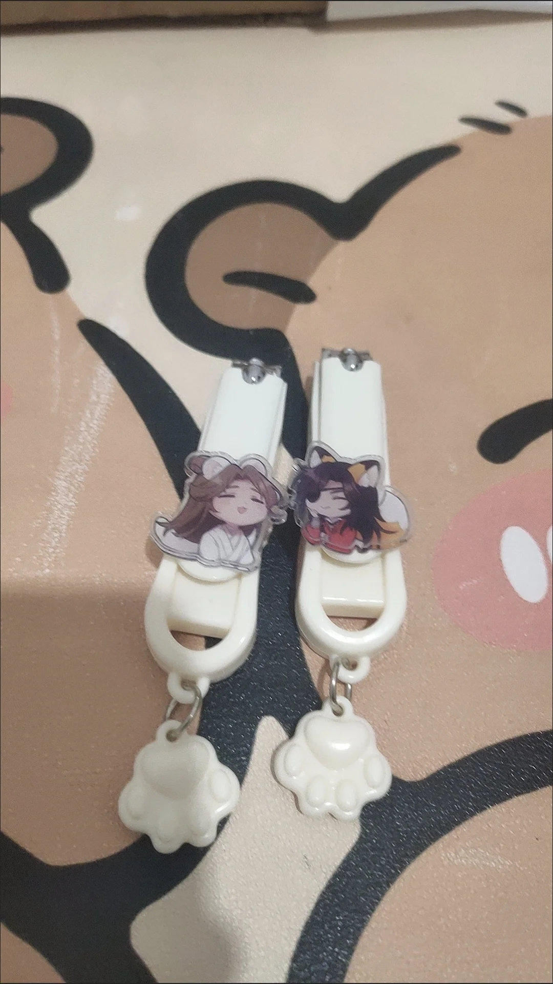 2개/세트 천관치푸 화청 시에리안 손톱깎이 천관의 축복 성인용 손톱깎이 학생용 손톱깎이