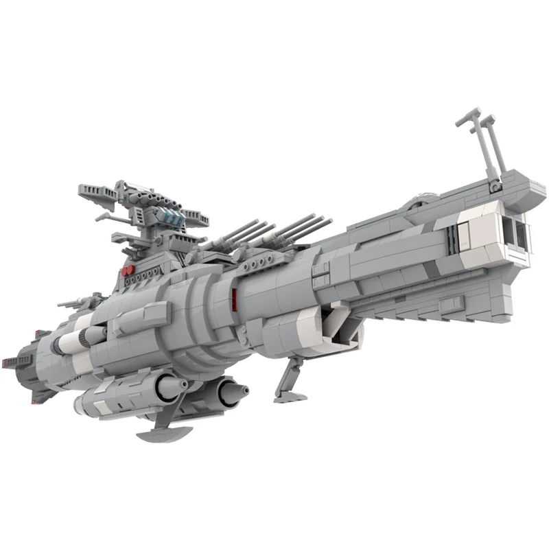 1347PCS 에픽 스페이스 크래프트 Moc 빌딩 블록 - 벽돌로 만든 Yamatosadf Dreadnought 몰입형 공상과학 디스플레이 세트.