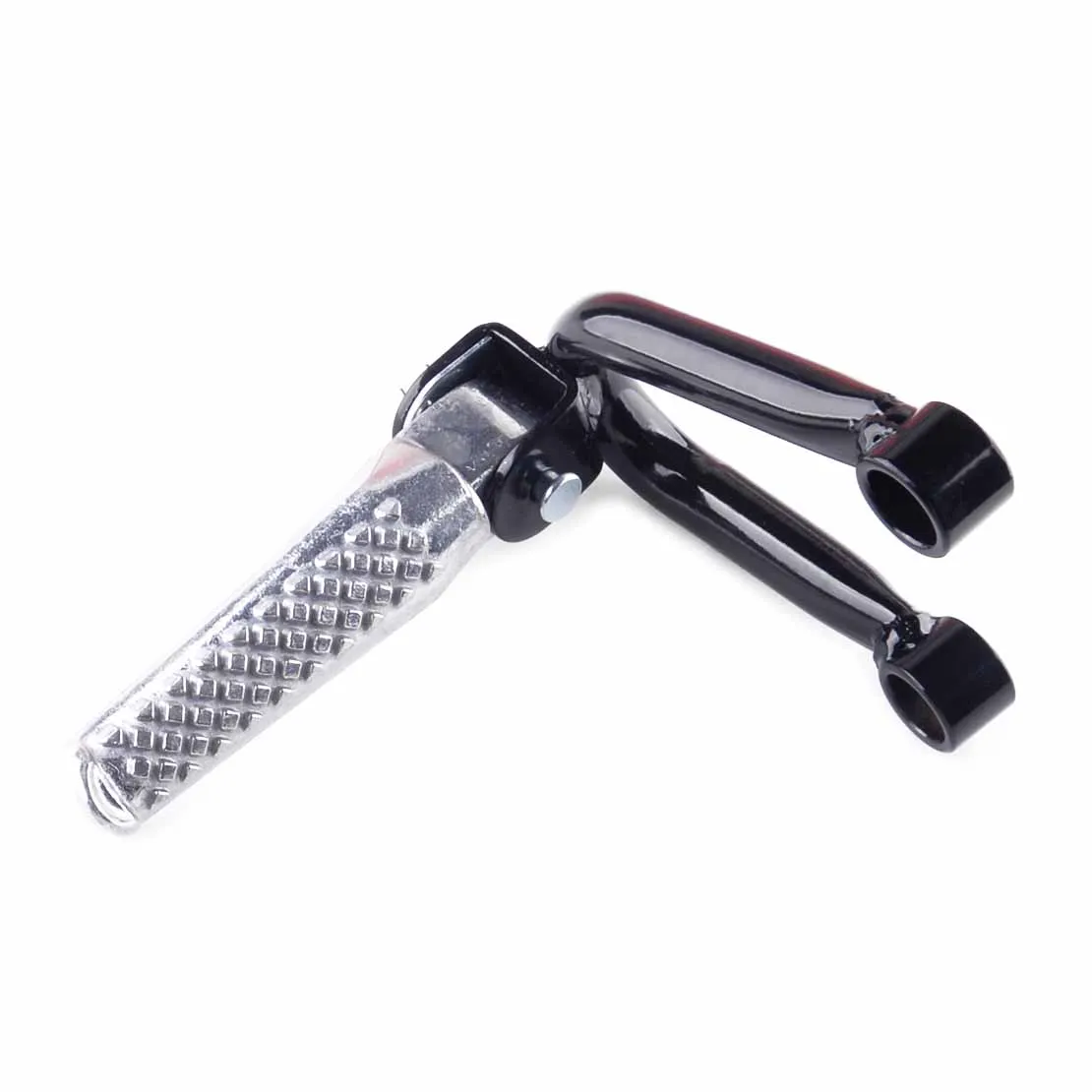 Durable 2Pcs Rear Passenger Foot Peg Pedal Bracket Side Stand Support Modified Parts for Cross-Country Motorcycle Di