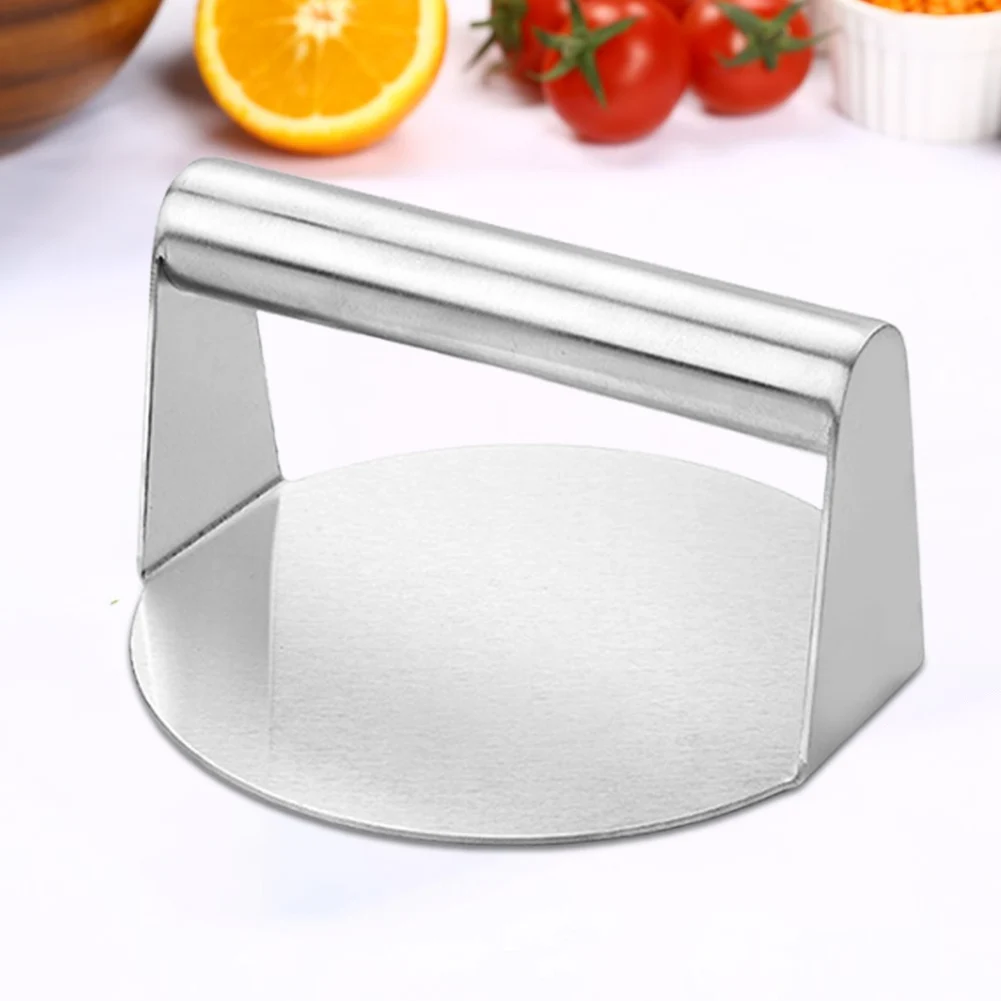 Stainless Steel Grill Press Non Stick Meat Press Hamburger Smasher Tool for Smashburger Bacon Ground Beef Meat Sausage
