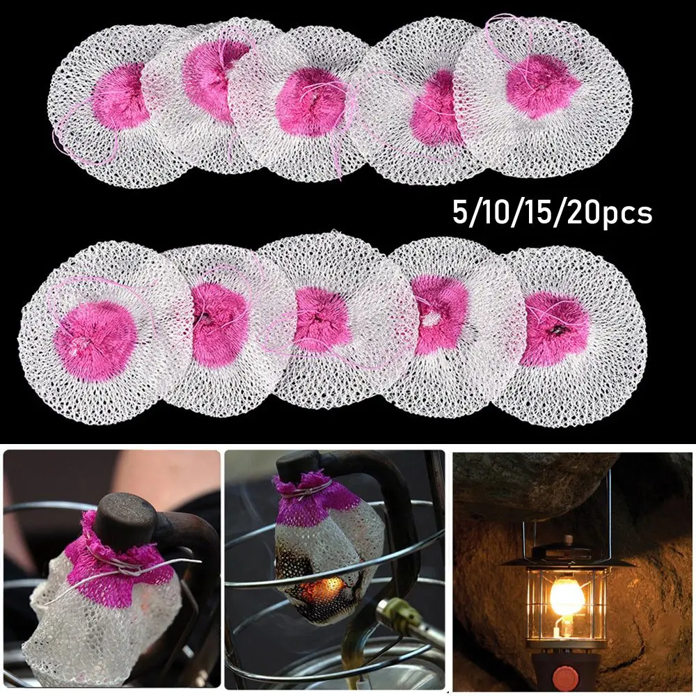 

Gauze Camping Accessories Safe Outdoor Tools Mantles Spare Parts Lamp Cover Replacement Durable Light Mesh Gas Lantern Mantles