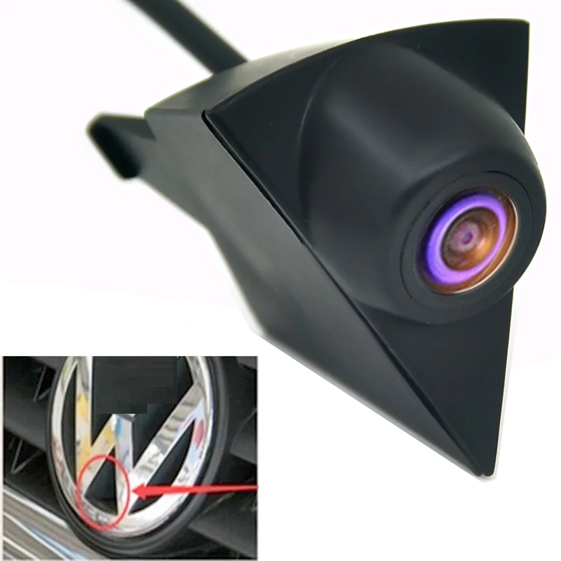 Car Front View Camera for VW Volkswagen GOLF Jetta Touareg Passat Polo Tiguan Bora Waterproof Wide Degree Logo Embedded For VW