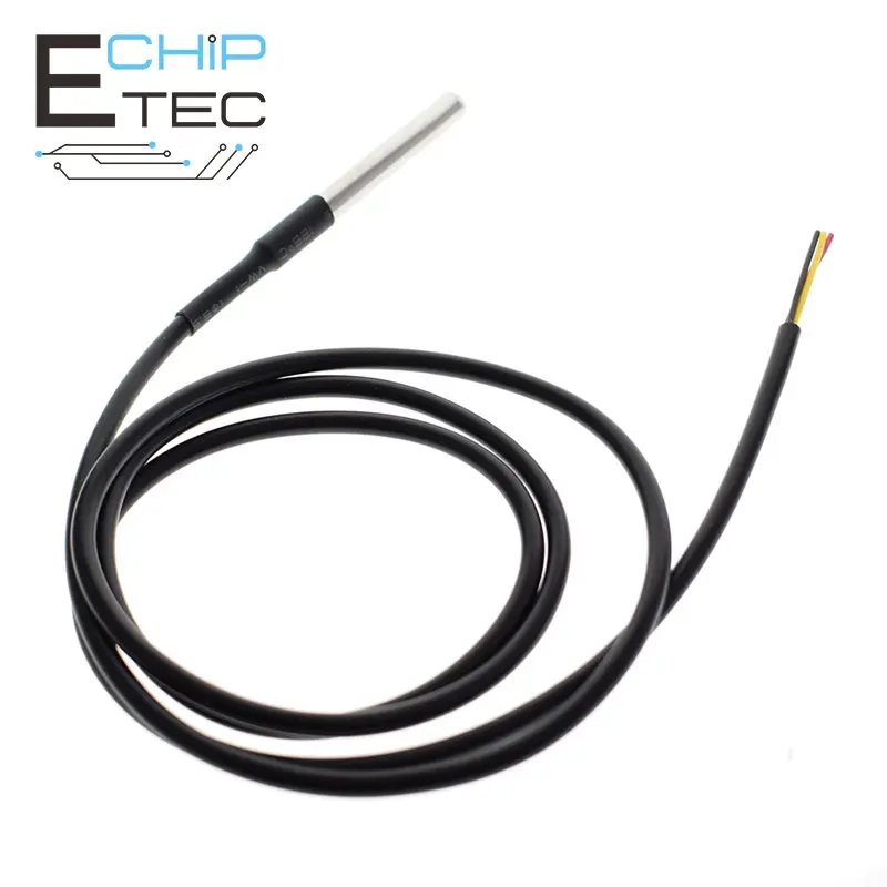 

DS18B20 Stainless Steel Package Waterproof Temperature Probe Temperature Sensor