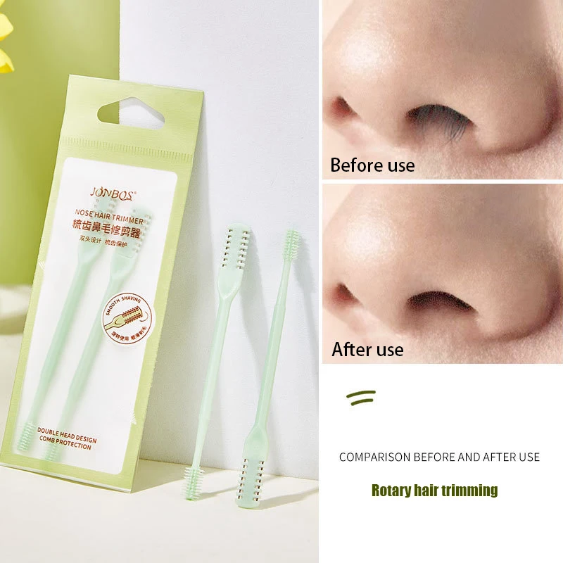 

2 шт., портативный триммер для волос в носу, с поворотом на 360 градусов