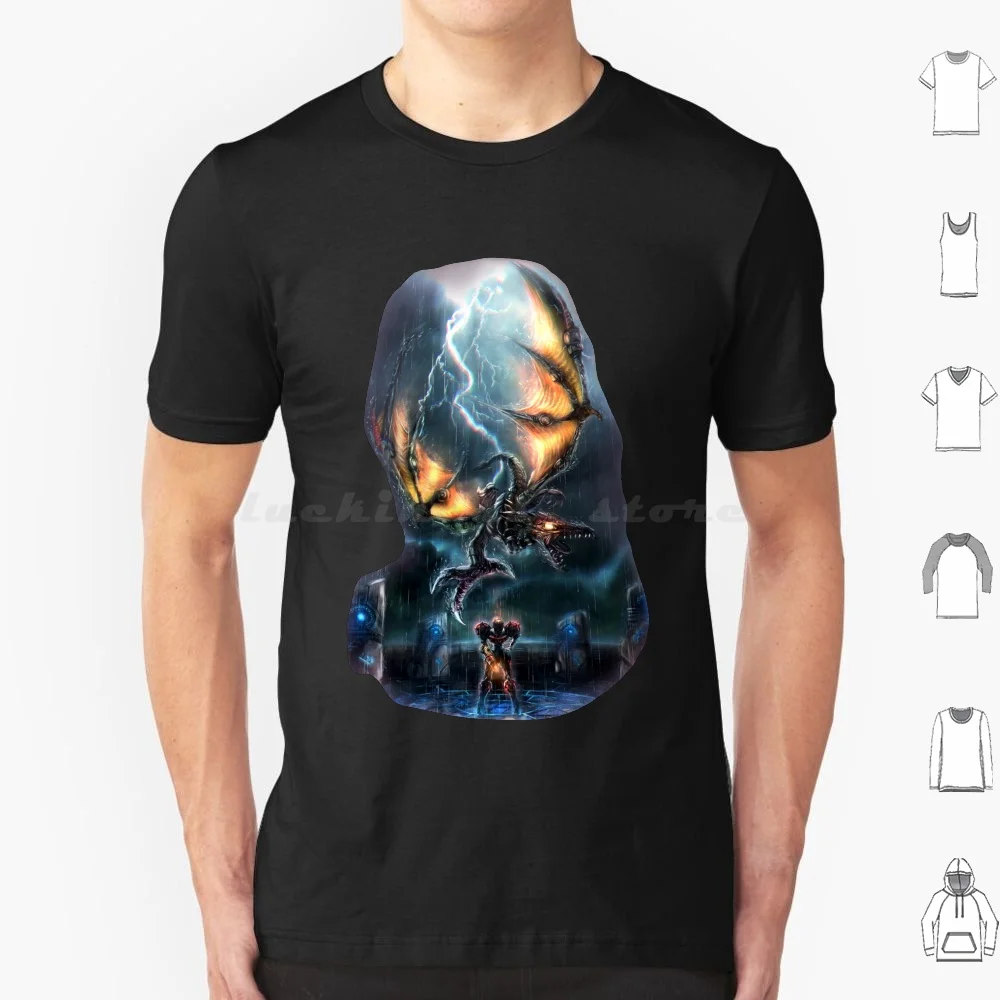 Meta Ridley: Ciao Di Nuovo (Harmony Of A Hunter Returns ) T Shirt Uomo Donna Bambini 6Xl Metroid Metroid Prime Ridley Meta Ridley