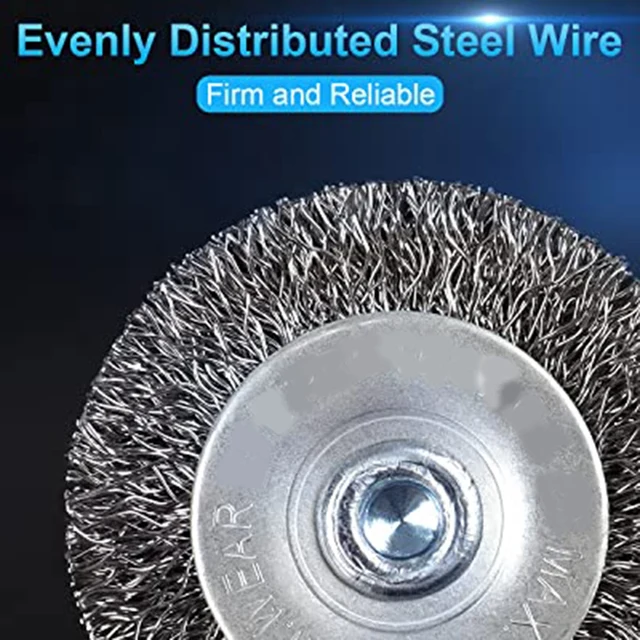 내구성 있는 와이어 브러시 세트로 다양한 표면의 녹, 부식, 페인트 제거