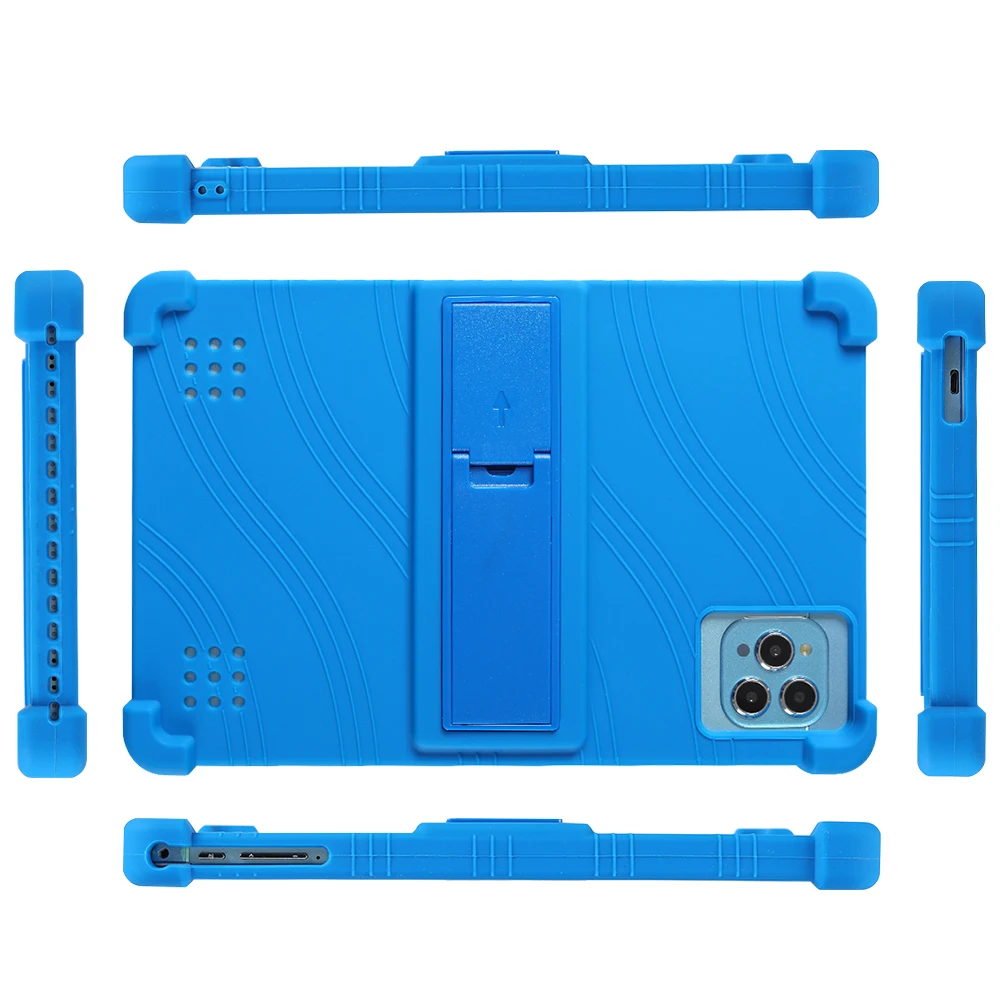 Universal Shockproof Silicone Tablet Case with Stand - Soft Protective Cover