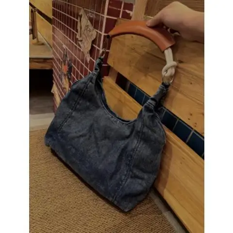 JIAERDI Hot Girls Denim Shoulder Bags Women Vintage Harajuku Casual tote bag Handbag Female Retro Sweet Cool Y2k Bag Bolso Mujer