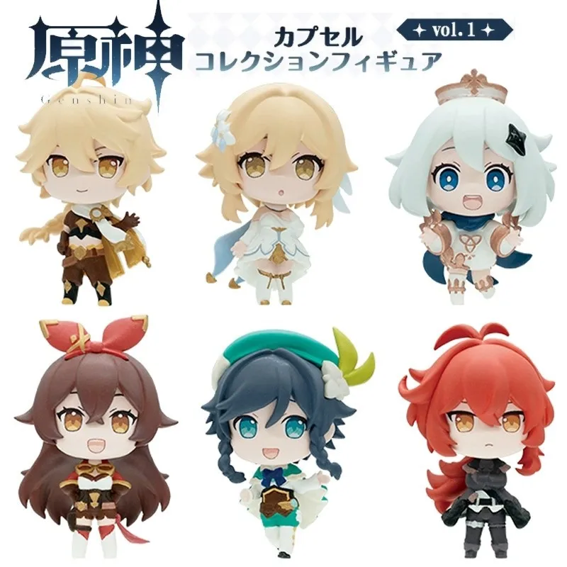 

Game Genshin Impact Morax Kaeya Hu Tao Tartaglia Cartoon Figure Collection Stand Model Toys Cosplay Doll Props